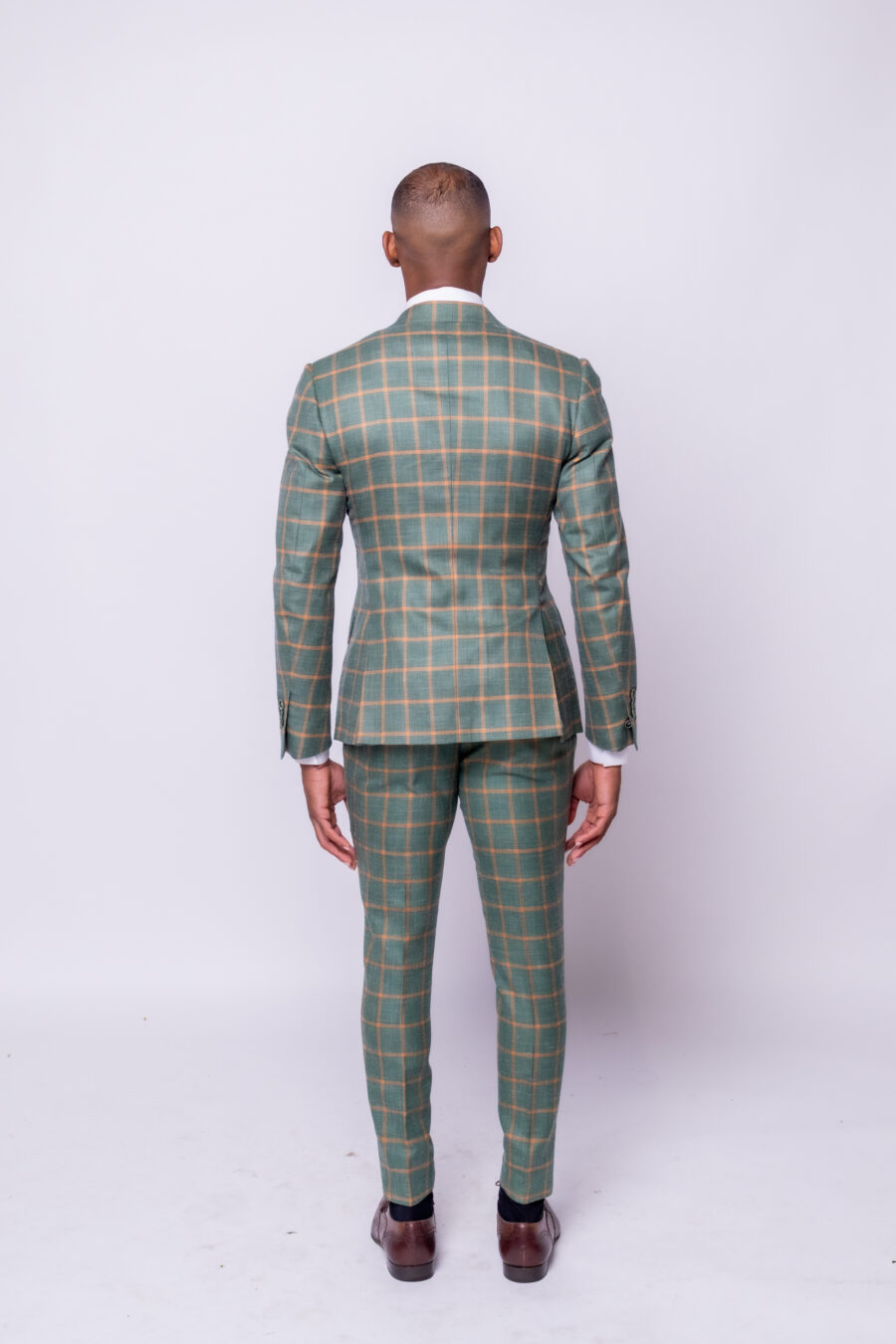 Hunter Green windowpane 3-Piece Suit - Image 6