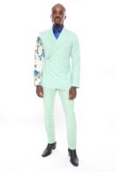 Mint and Floral Suit Set