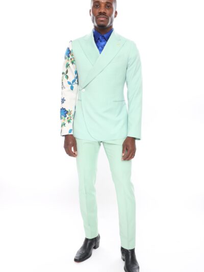 Mint and Floral Suit Set