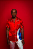 Red Silk Bowling Shirt