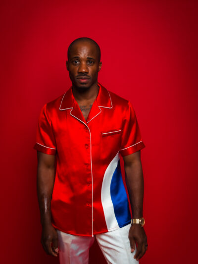 Red Silk Bowling Shirt