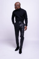 Sleek Noir Leather Pants