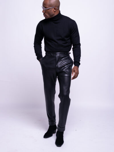 Sleek Noir Leather Pants