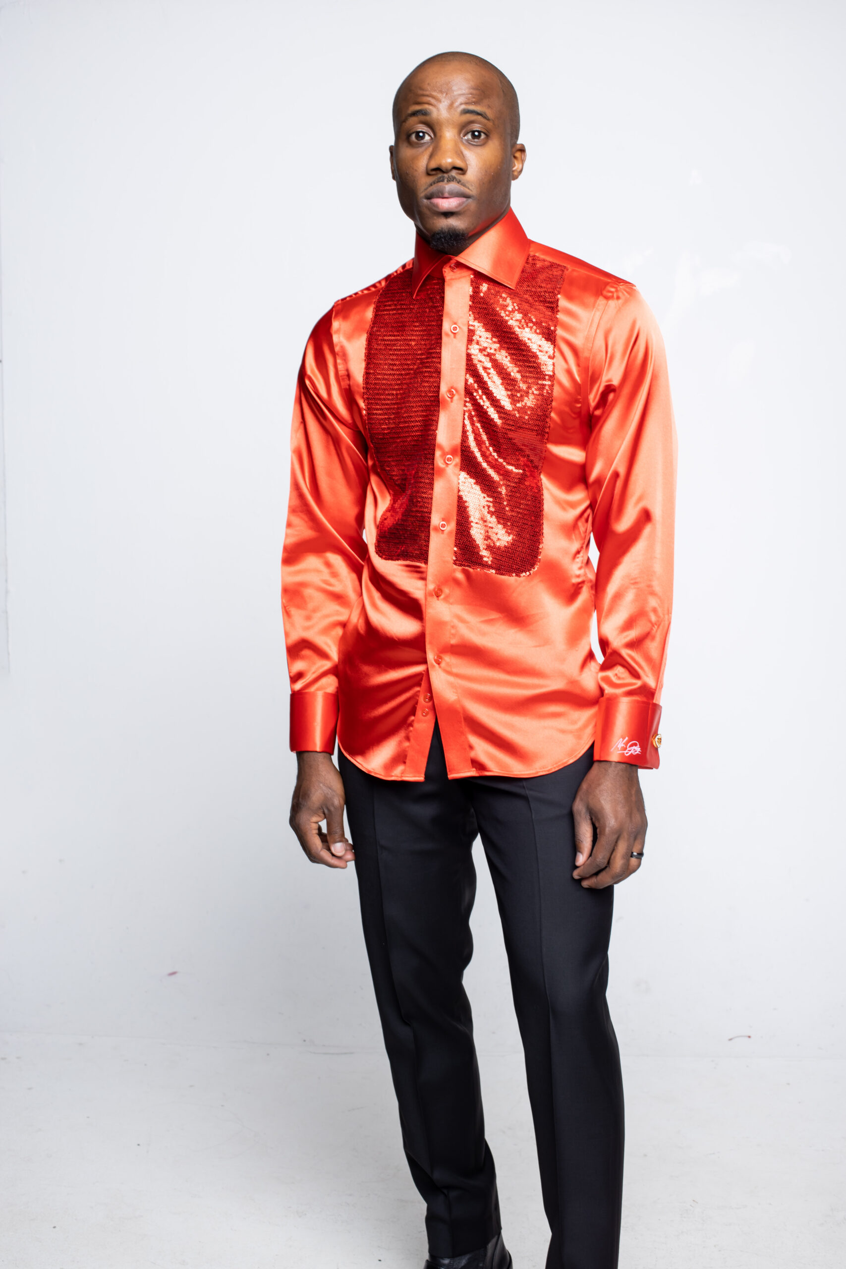Red Sun Sequins Shirt - Image 2
